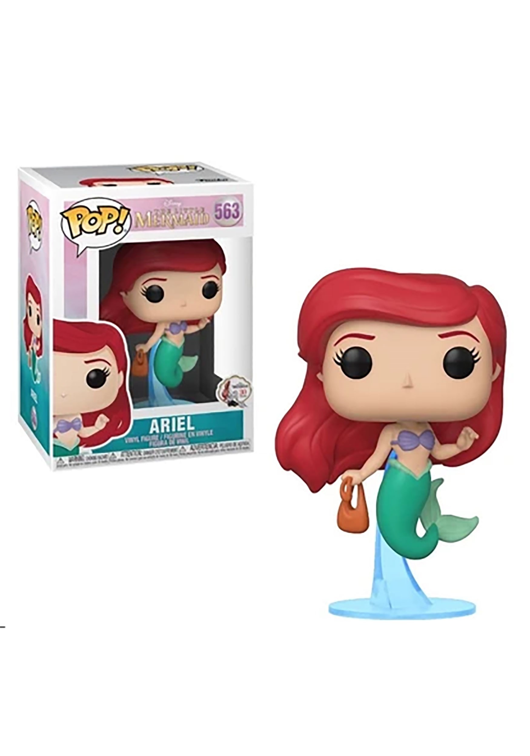 Funko Pop! Disney: Little Mermaid- Ariel w/ Bag