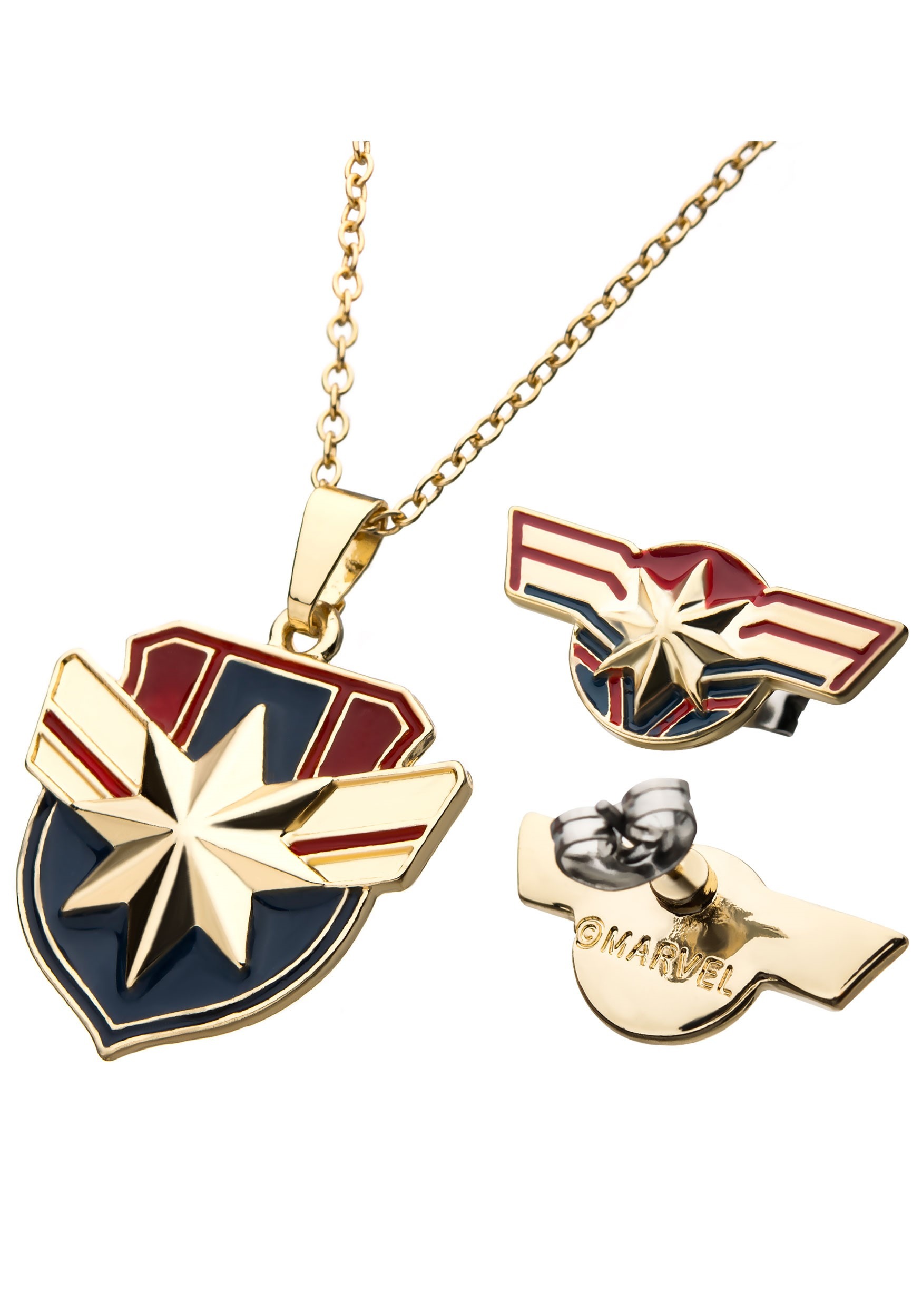 captain marvel earrings