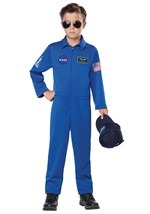 NASA Child Blue Jumpsuit Costume Alt 1