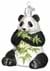 Panda Bear Glass Blown Ornament Alt 2