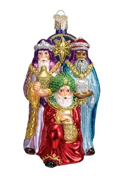 Three Wise Men Glass Blown Ornament
