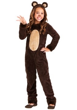 Girls Brown Bear Costume