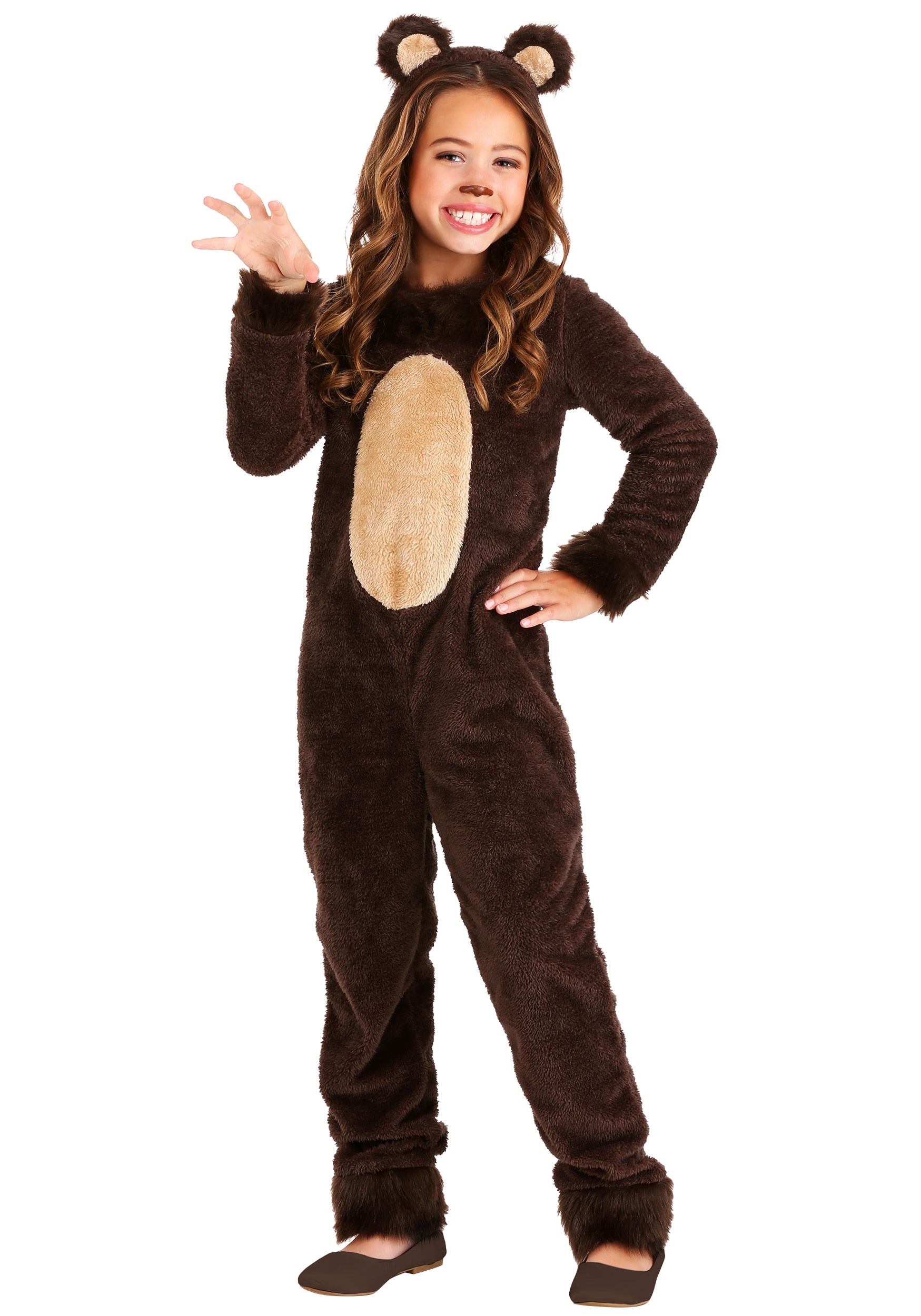 Photos - Fancy Dress BEAR FUN Costumes Brown  Girl's Costume |  Costume for Kid's Brown FUN0 