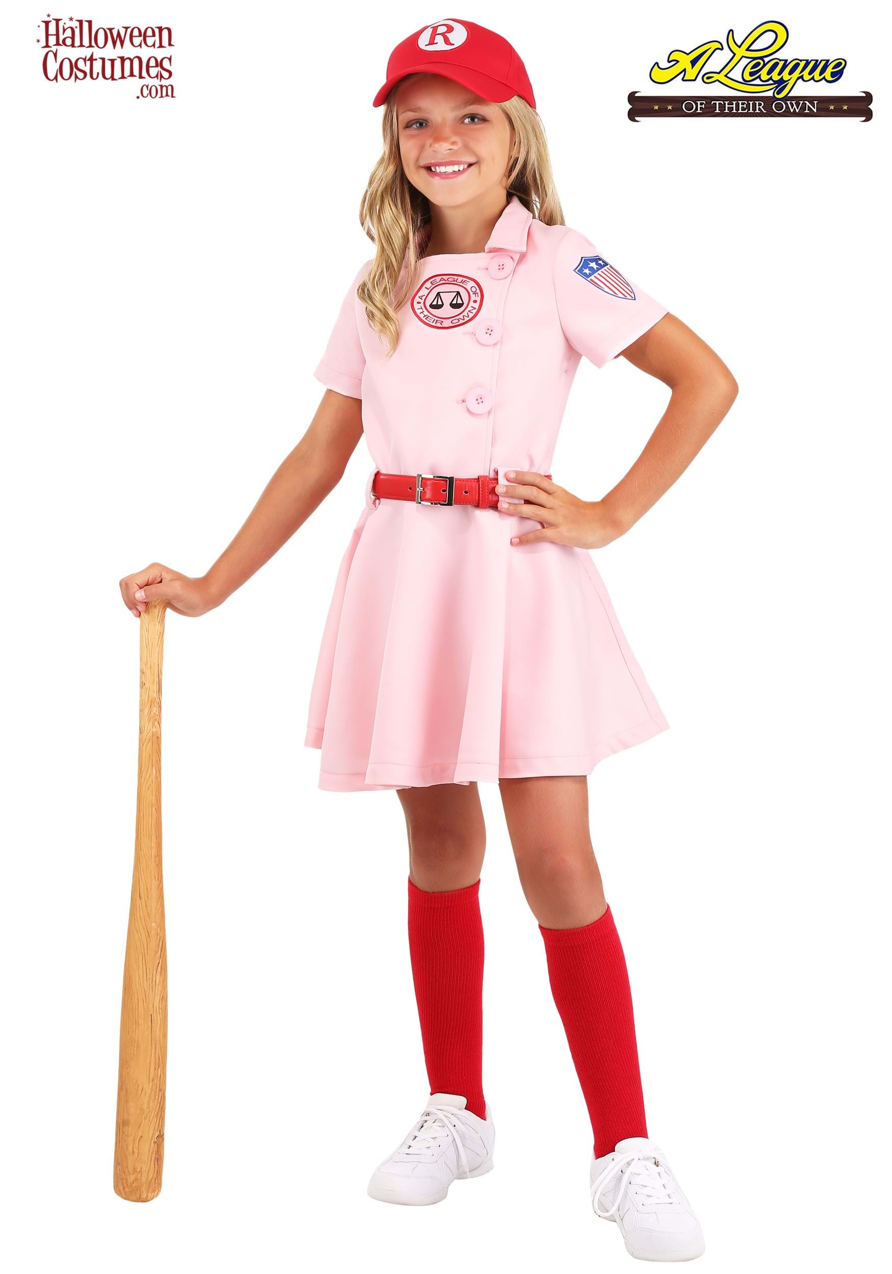 League Of Their Own Luxury Child Dottie Costume For Girls