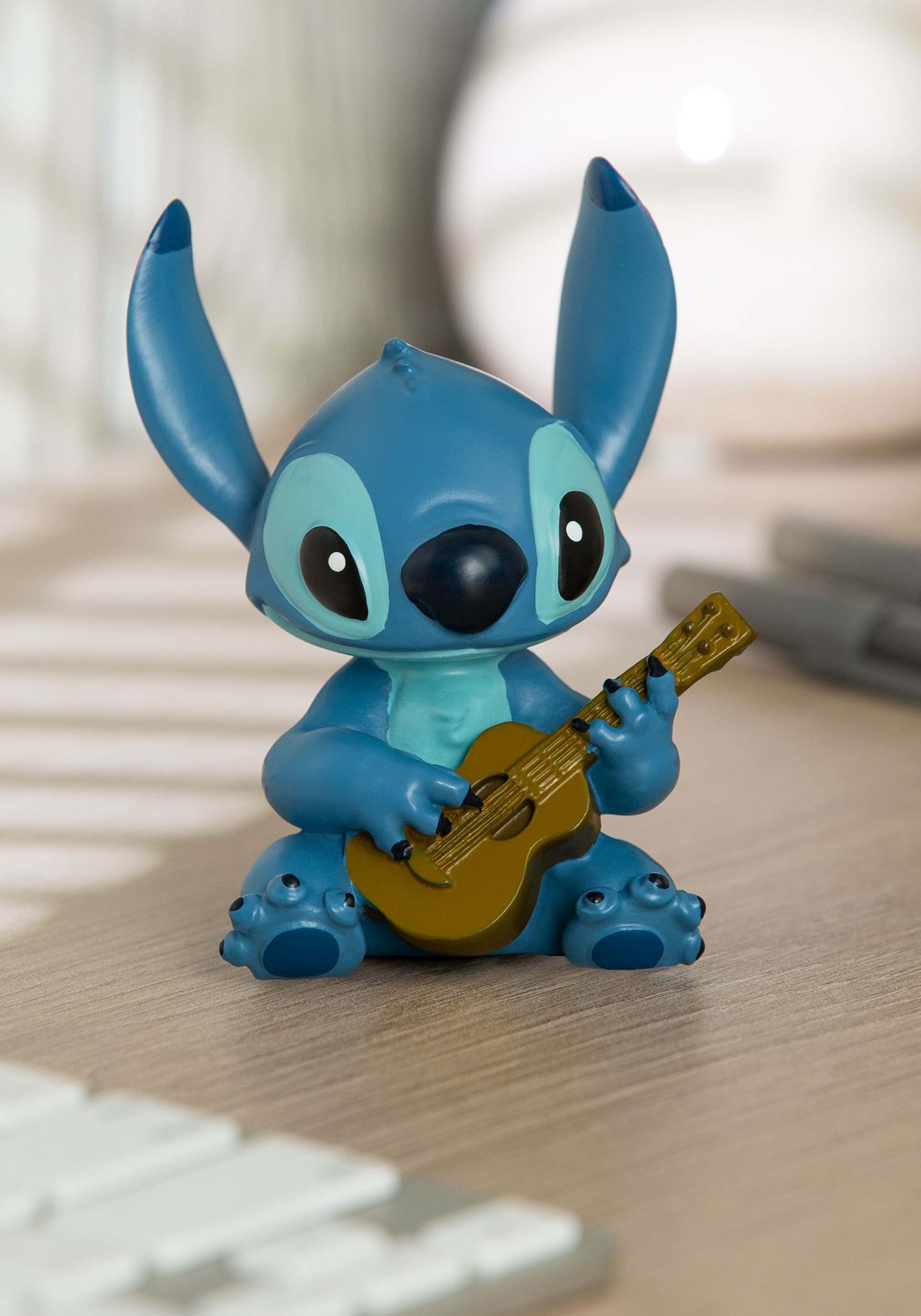 Stitch and Guitar Mini Figurine