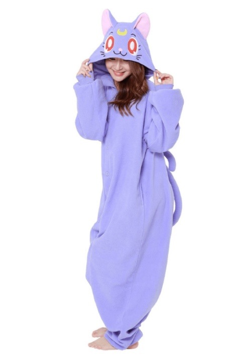 Sailor Moon Adult Luna Kigurumi1