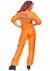 Orange Prisoner Womens Jumpsuit Costume Alt 1