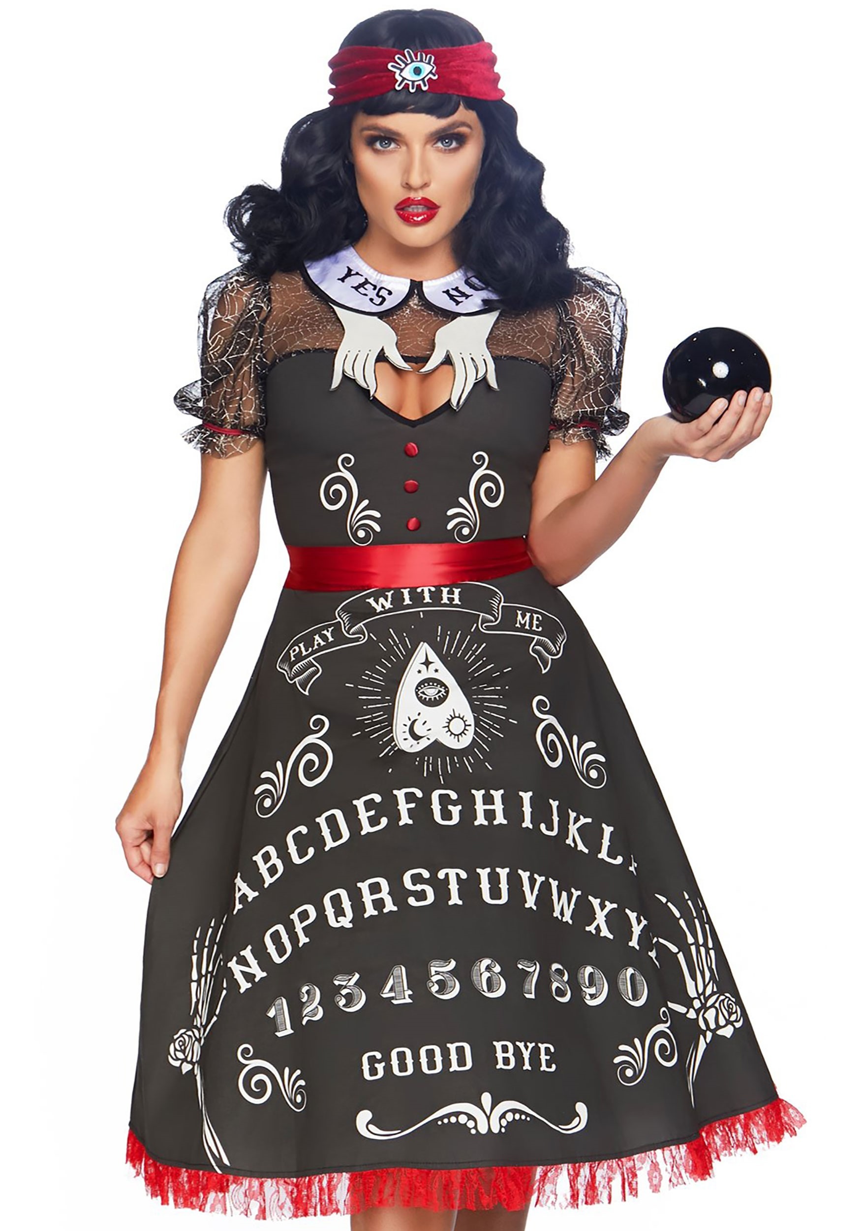Photos - Fancy Dress MKW Leg Avenue Spooky Board Beauty Costume for Women Black/Red LE86812 