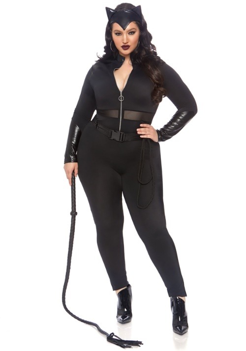 Women's Plus Sultry Supervillain Costume