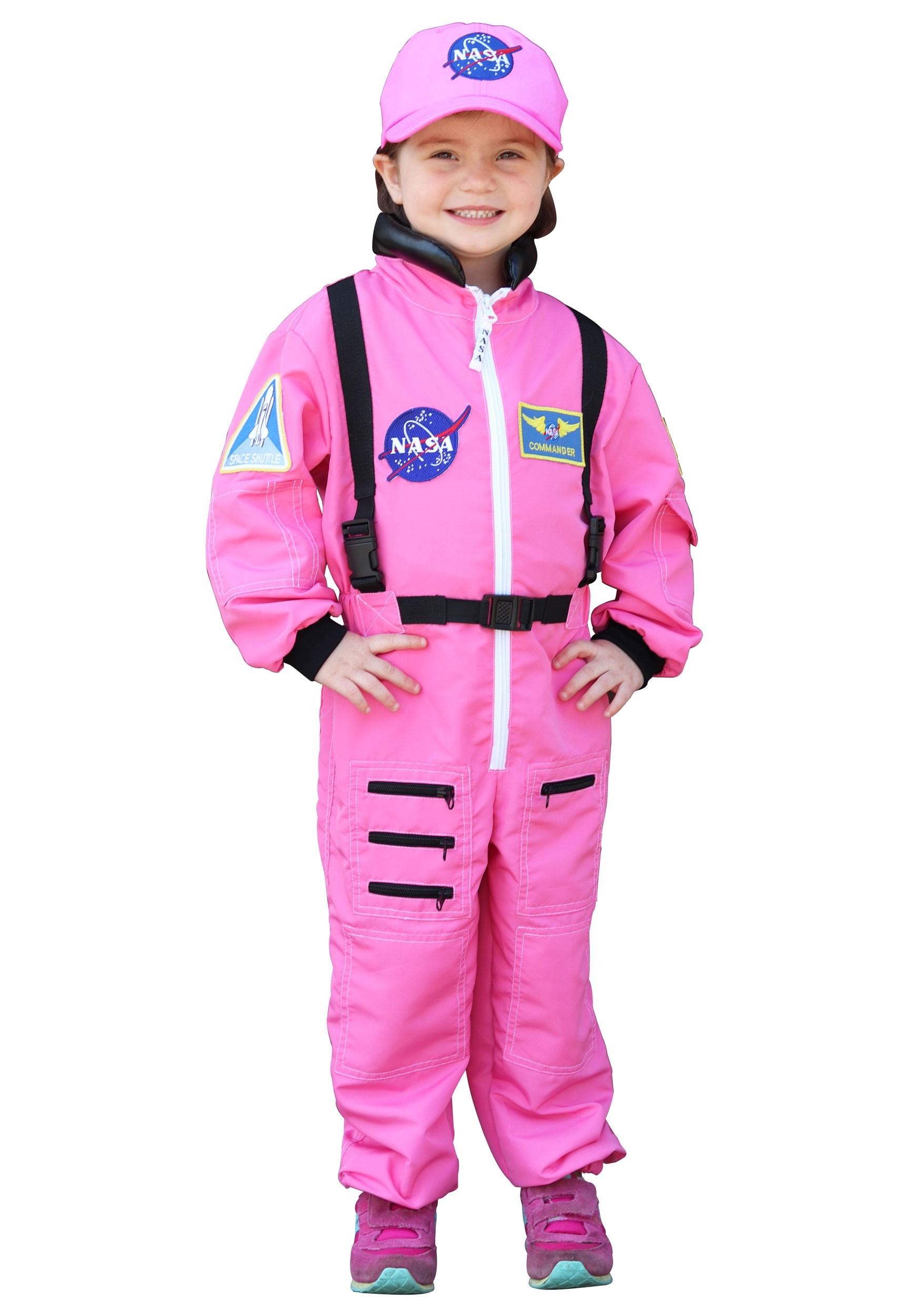 Girls Pink Astronaut Costume