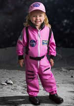 Pink Astronaut Girl's Costume1