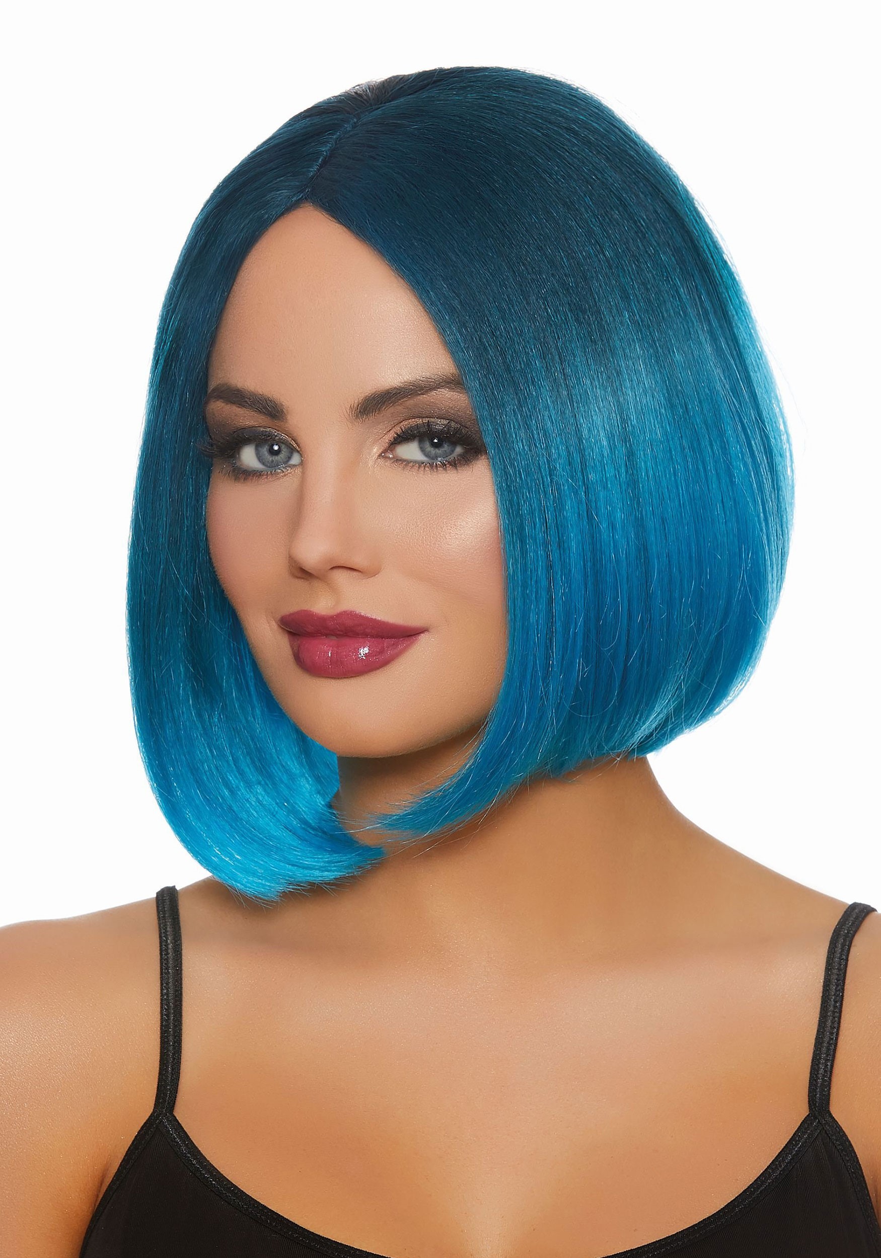 Wig Blue Ombre