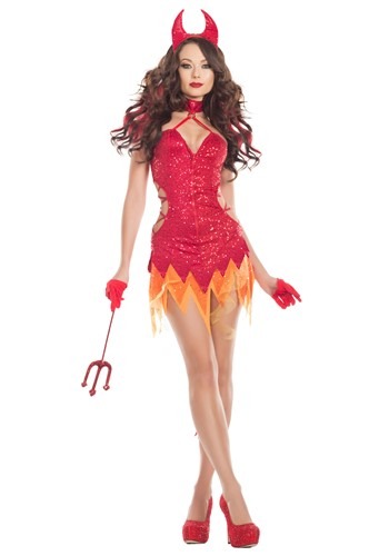 Women's Flaming Diva Costume