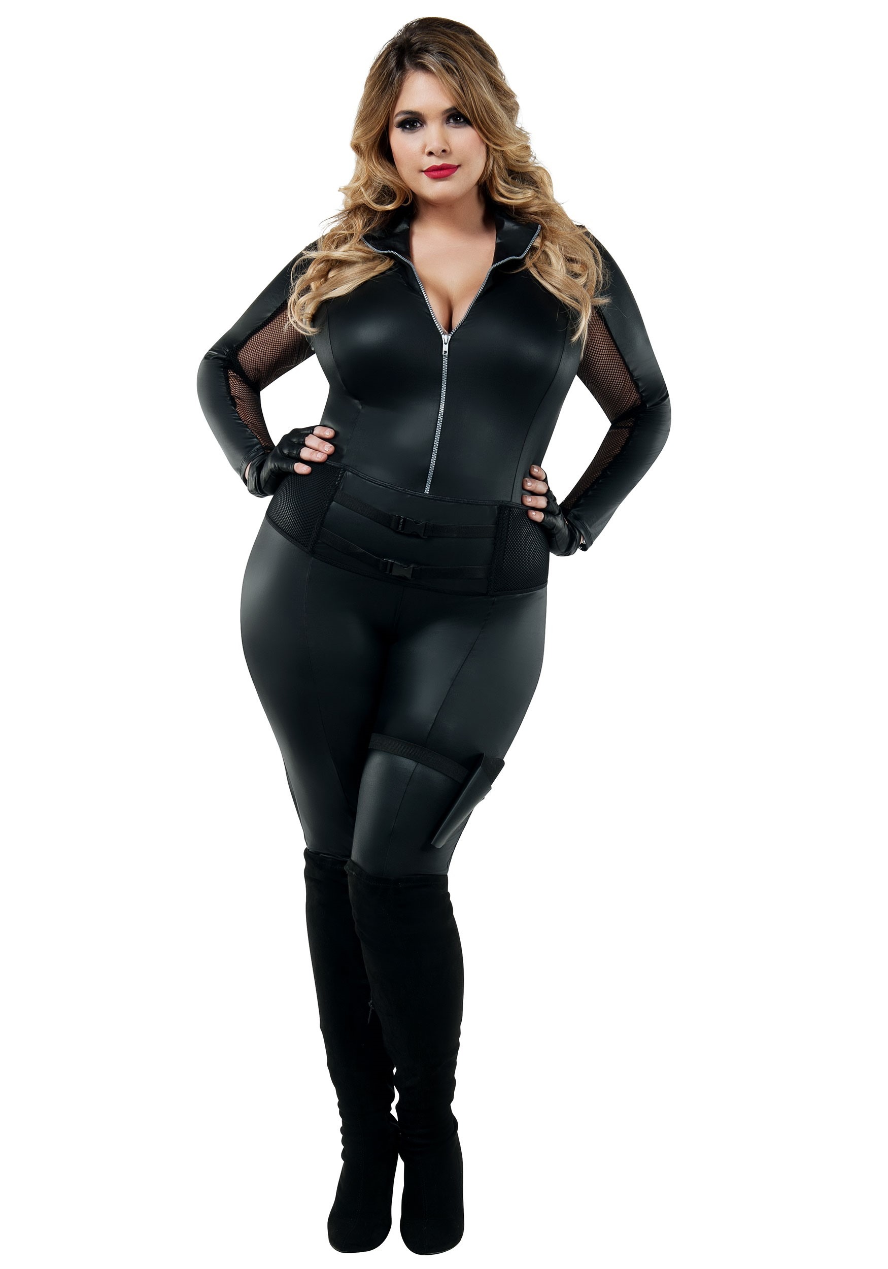 Secret Agent Women's Plus Size Costume Spy Jumpsuit from Fun.com Fando...