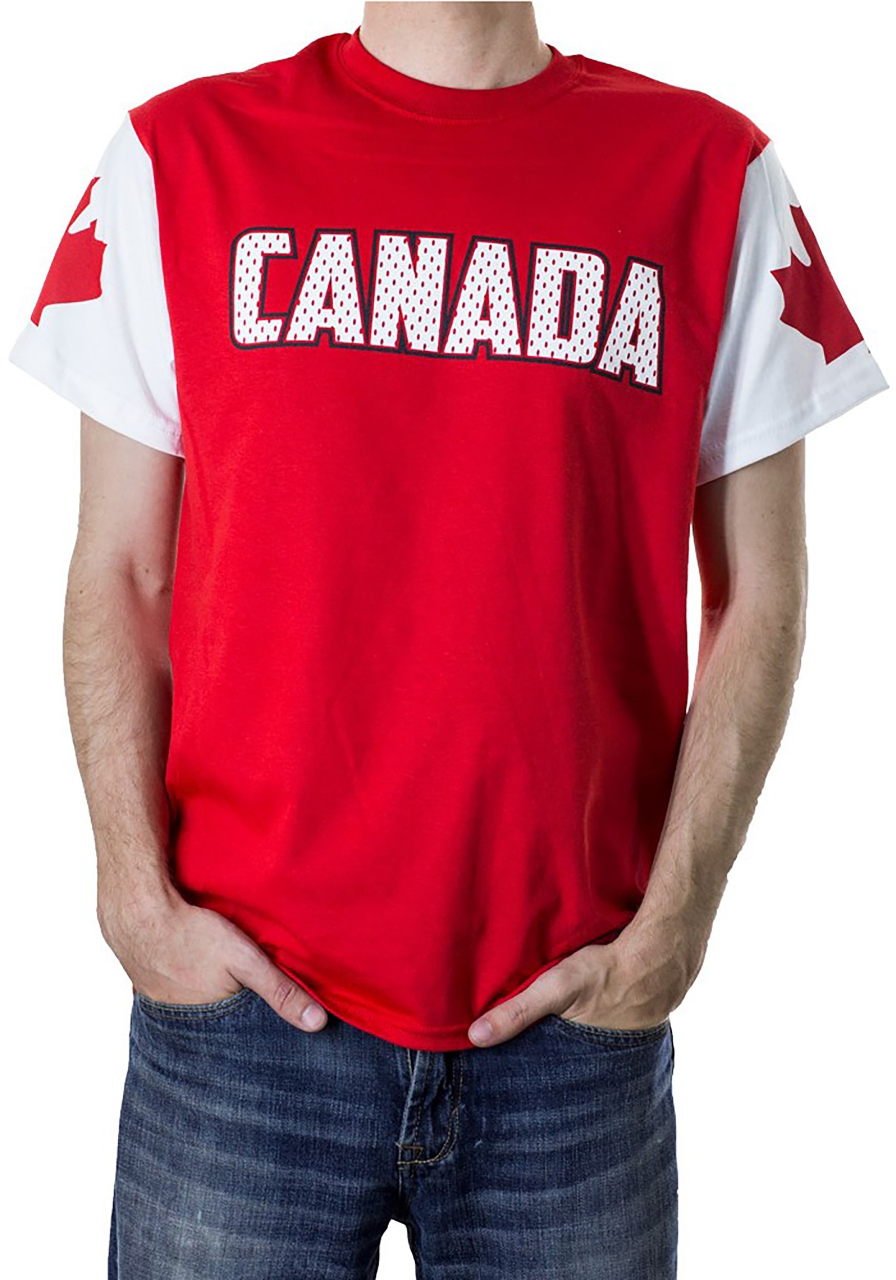 Mens Canada Red & White T-Shirt