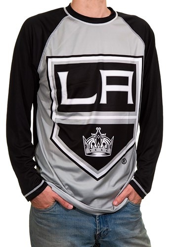 NHL Los Angeles Kings Mens Long Sleeve Rash Guard TShirt