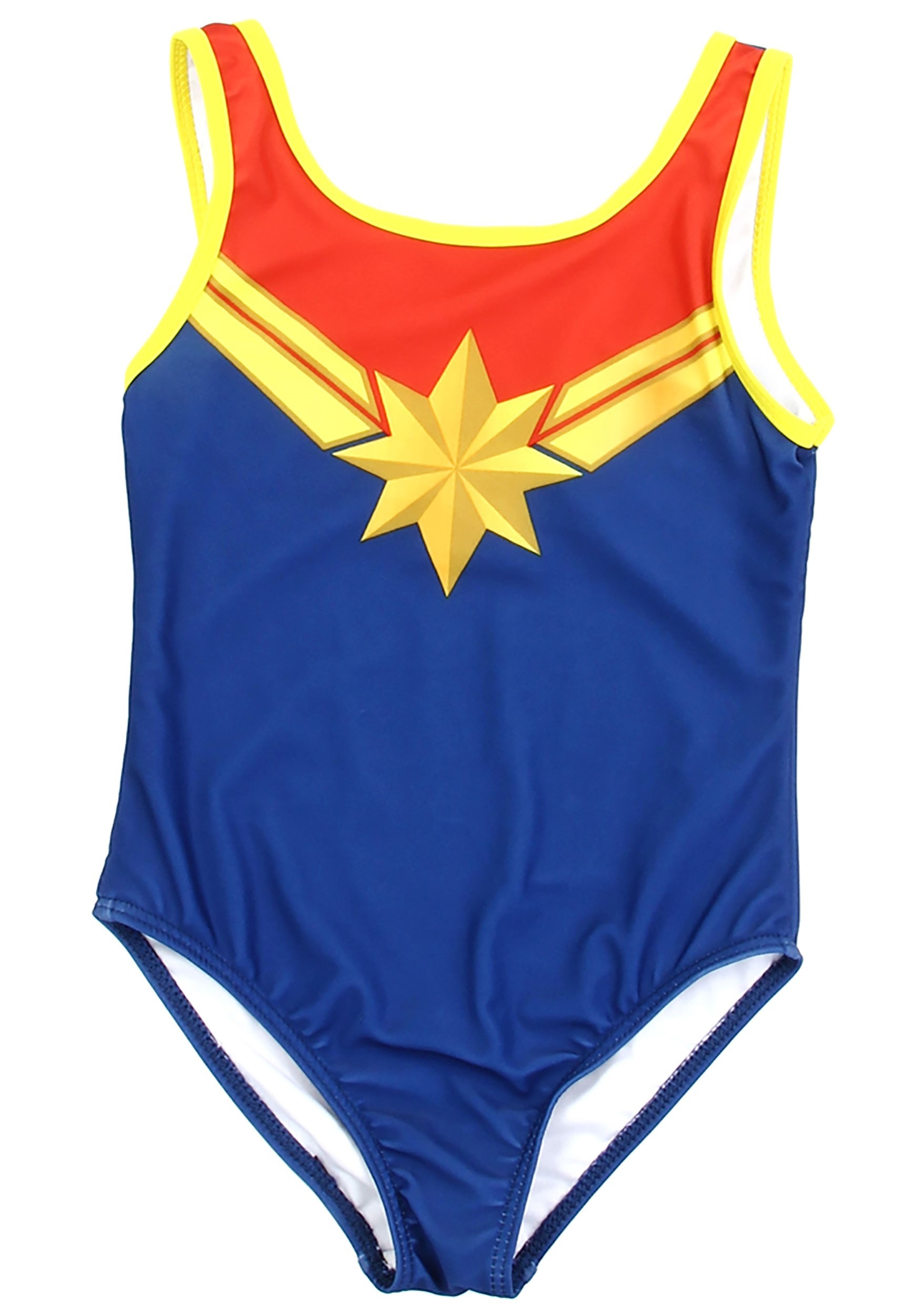 Captain Marvel Swimsuit for Girls