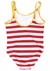 Harry Potter Hogwarts Striped Girls Swimsuit alt1
