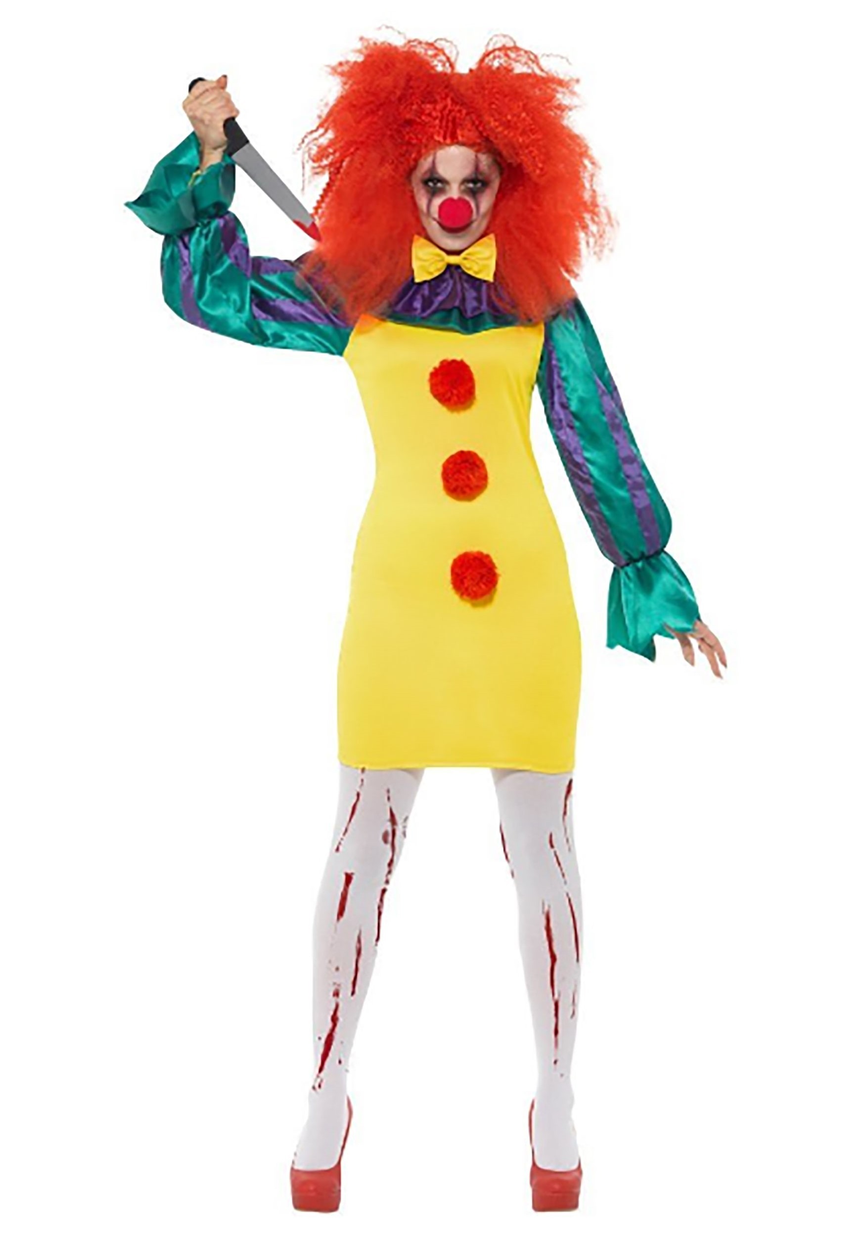 Classic Horror Clown Womens Costume