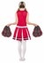 Women's Red Cheerleader Costume alt 1