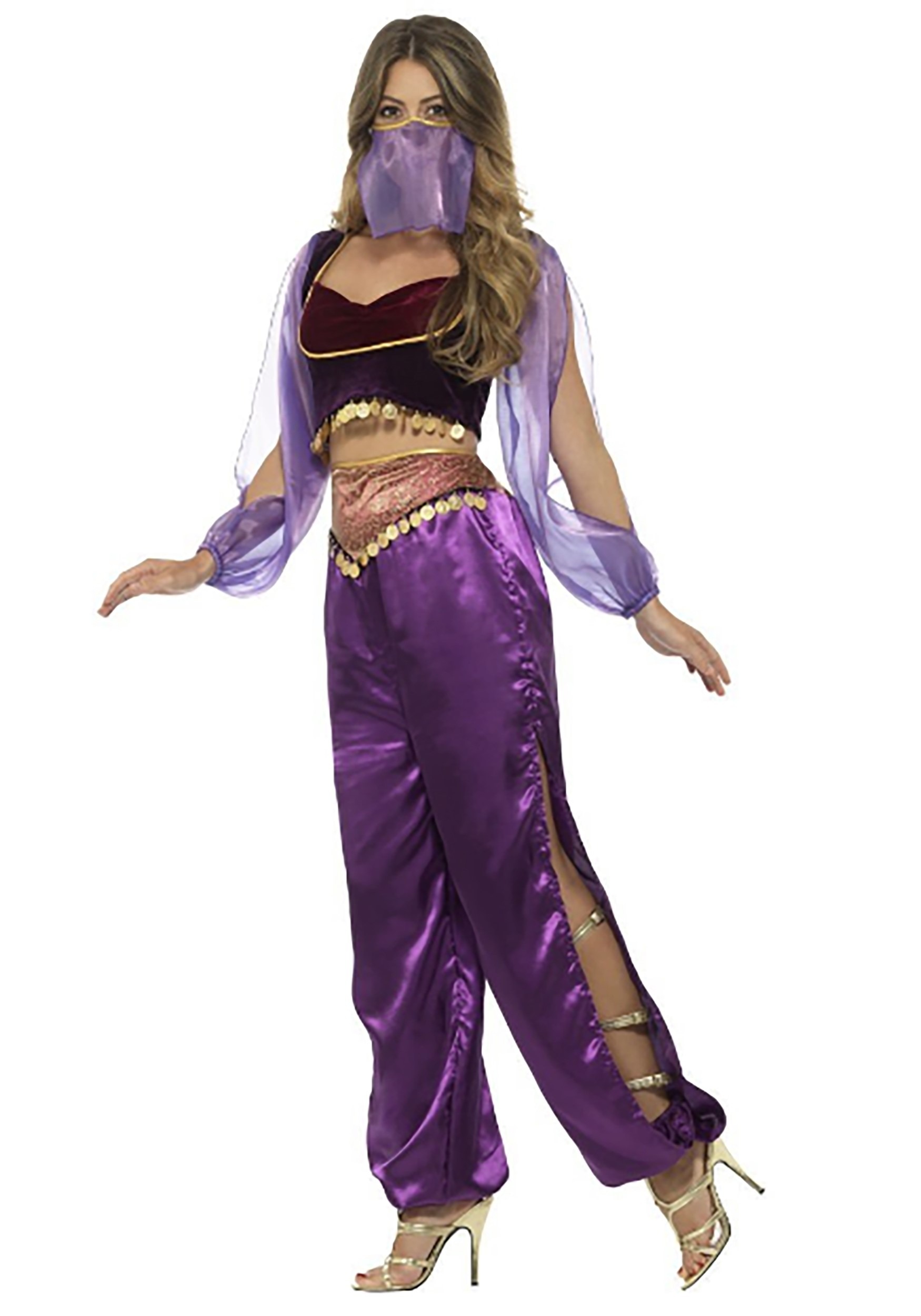 Purple Belly Dancer Women's Costume