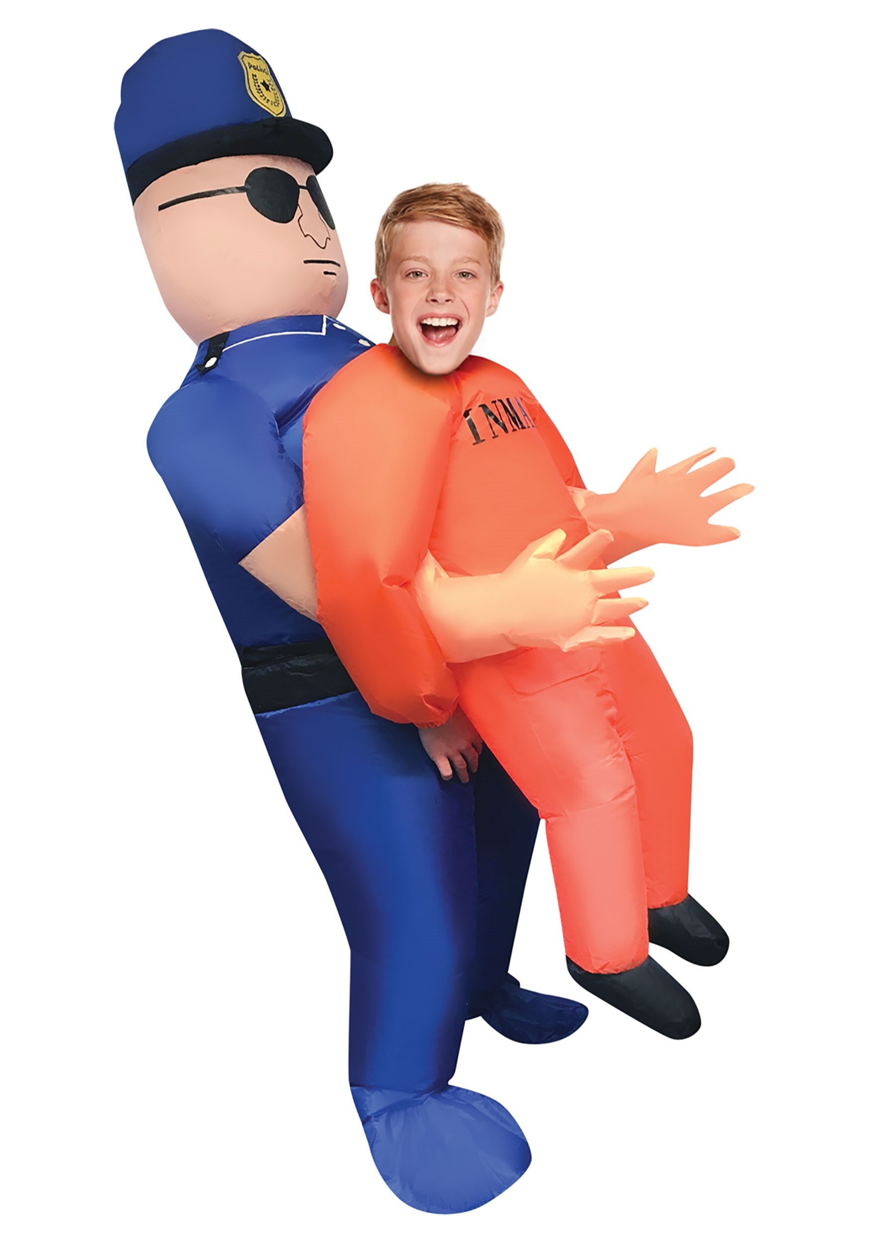 Inflatable Kids Cop Pick Me Up Costume