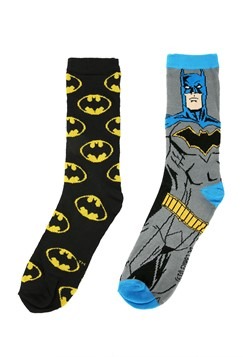 Batman 2 Pair Mens Casual Crew Socks
