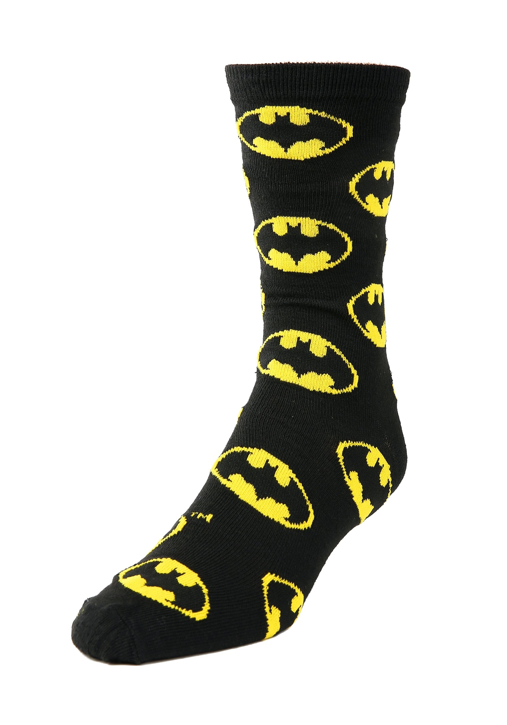 Men's Batman 2 Pair Casual Crew Socks