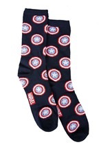 Adult Captain America Navy/Gray 2-Pack Casual Crew Alt 1