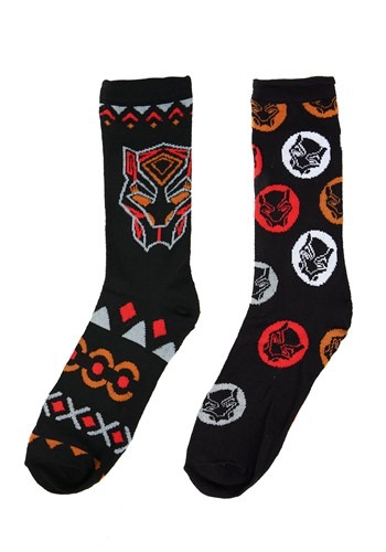 Adult Black Panther 2-Pack Casual Crew Socks