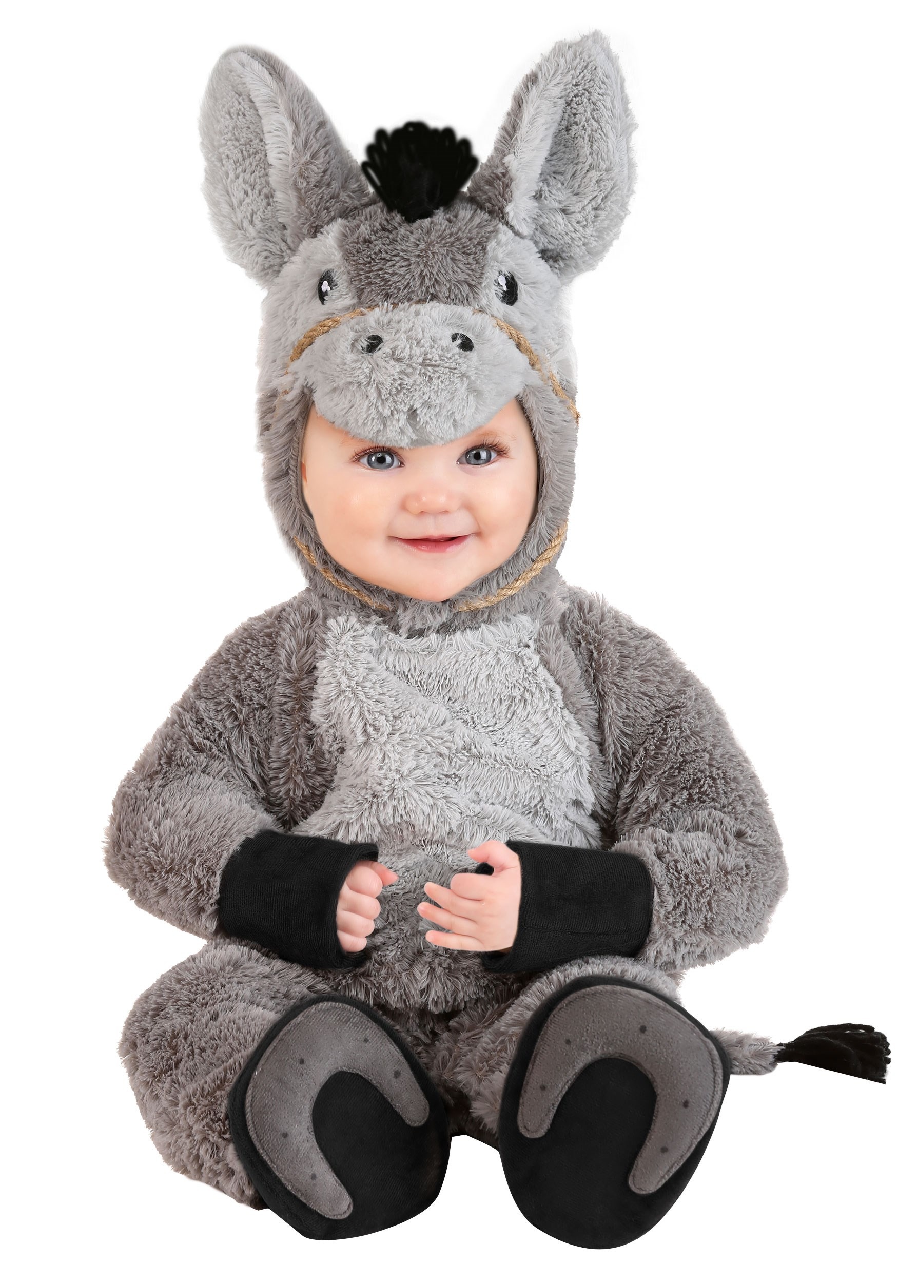 Photos - Fancy Dress FUN Costumes Donkey Costume for Infants Gray FUN0503IN
