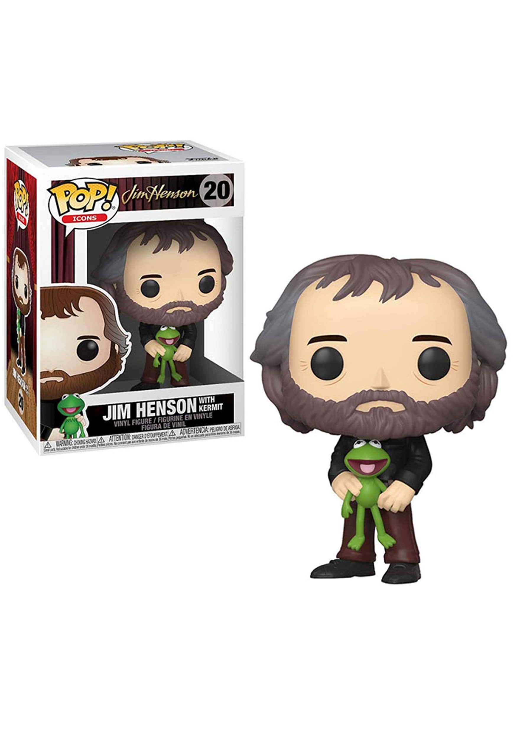 Pop Icons Jim Henson W Kermit The Frog Vinyl
