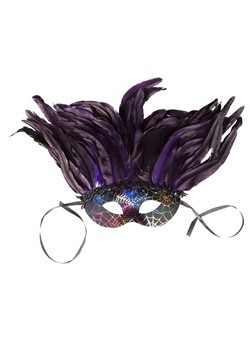 Deluxe Feather Mardi Gras Mask