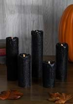 5 Piece Black Glitter LED Candles