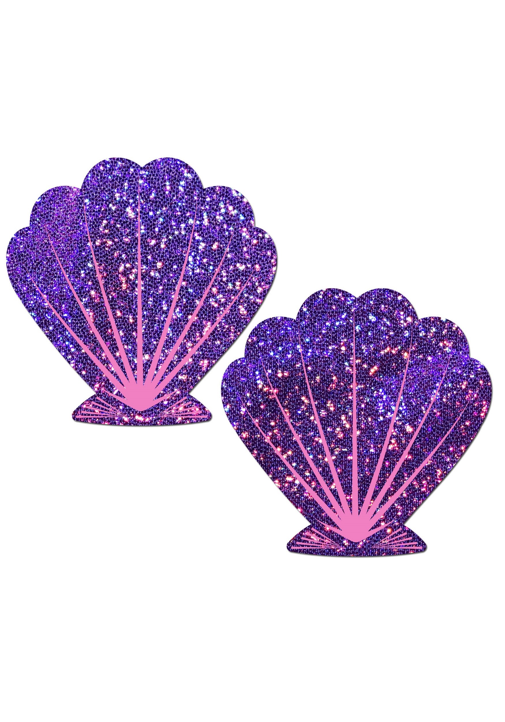 Purple Mermaid Shell Pastease Pasties
