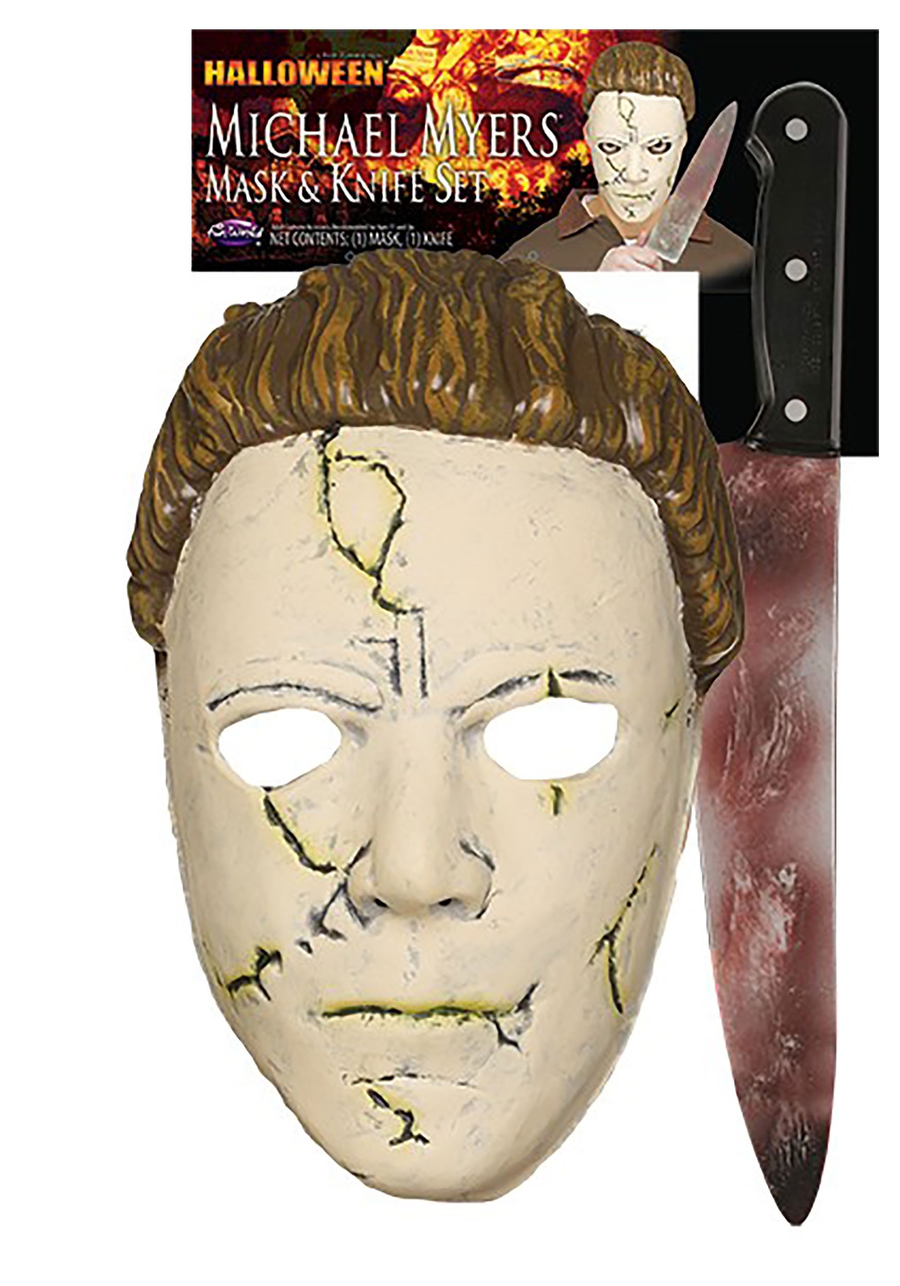 Halloween Michael Myers (Rob Zombie) Resilient Mask & Knife Set