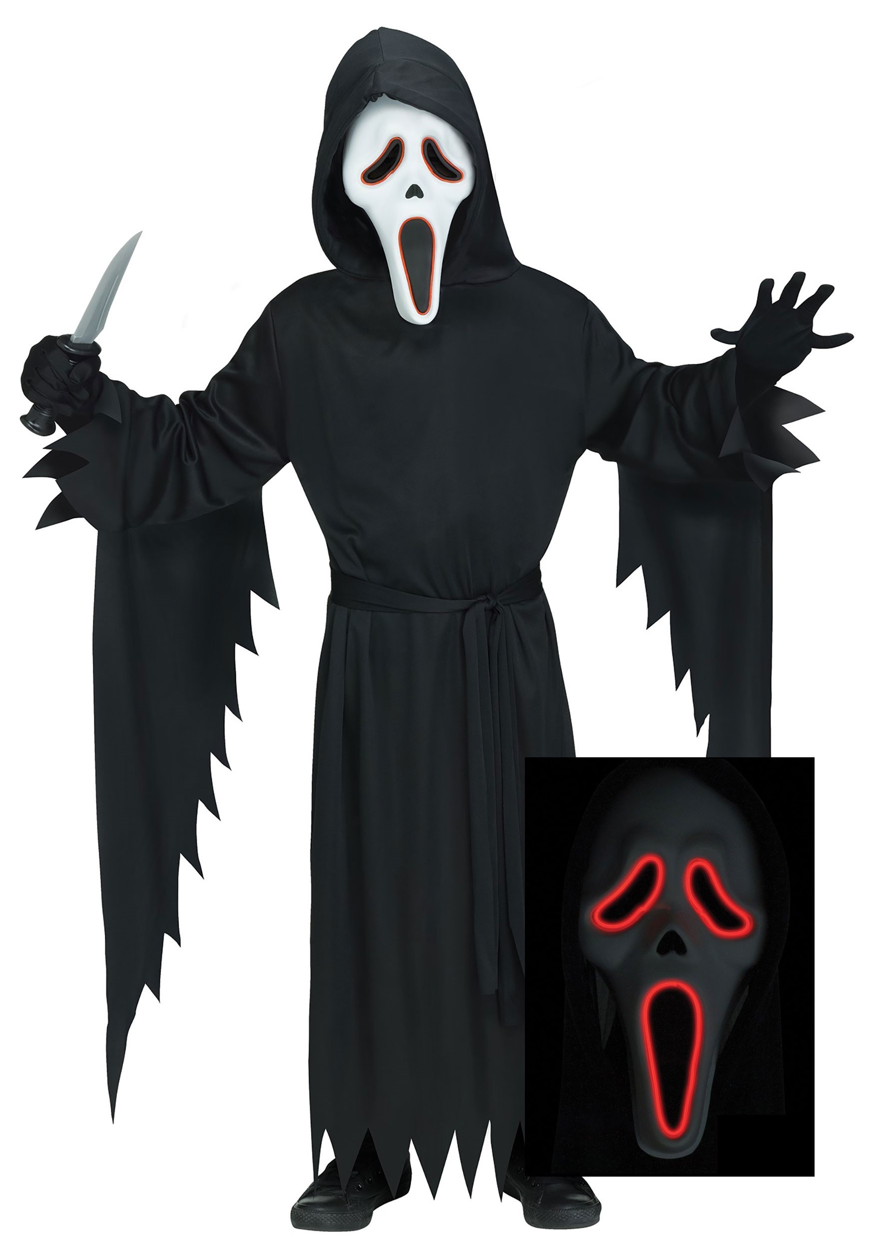 Men's E.L Ghost Face Costume