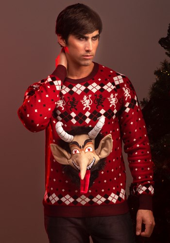 Adult 3D Krampus Ugly Christmas Sweater