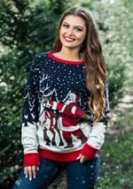 Adult Santa Reindeer Ugly Christmas Sweater main