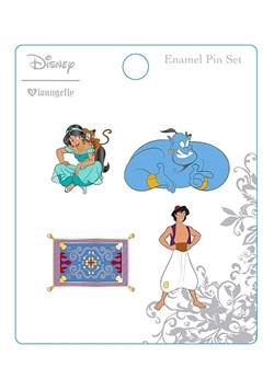 Loungefly Disney's Aladdin 4 Pack Enamel Pin Set
