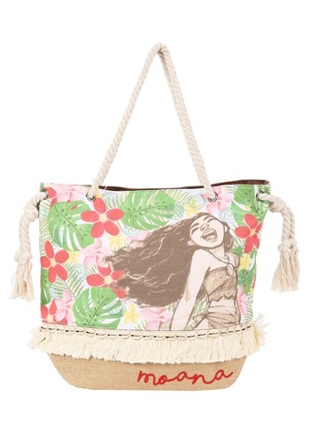 Loungefly Moana Canvas and Burlap Tote Bag