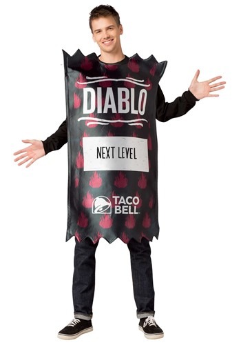 Taco Bell Adult Diablo Taco Bell Sauce Packet Costume
