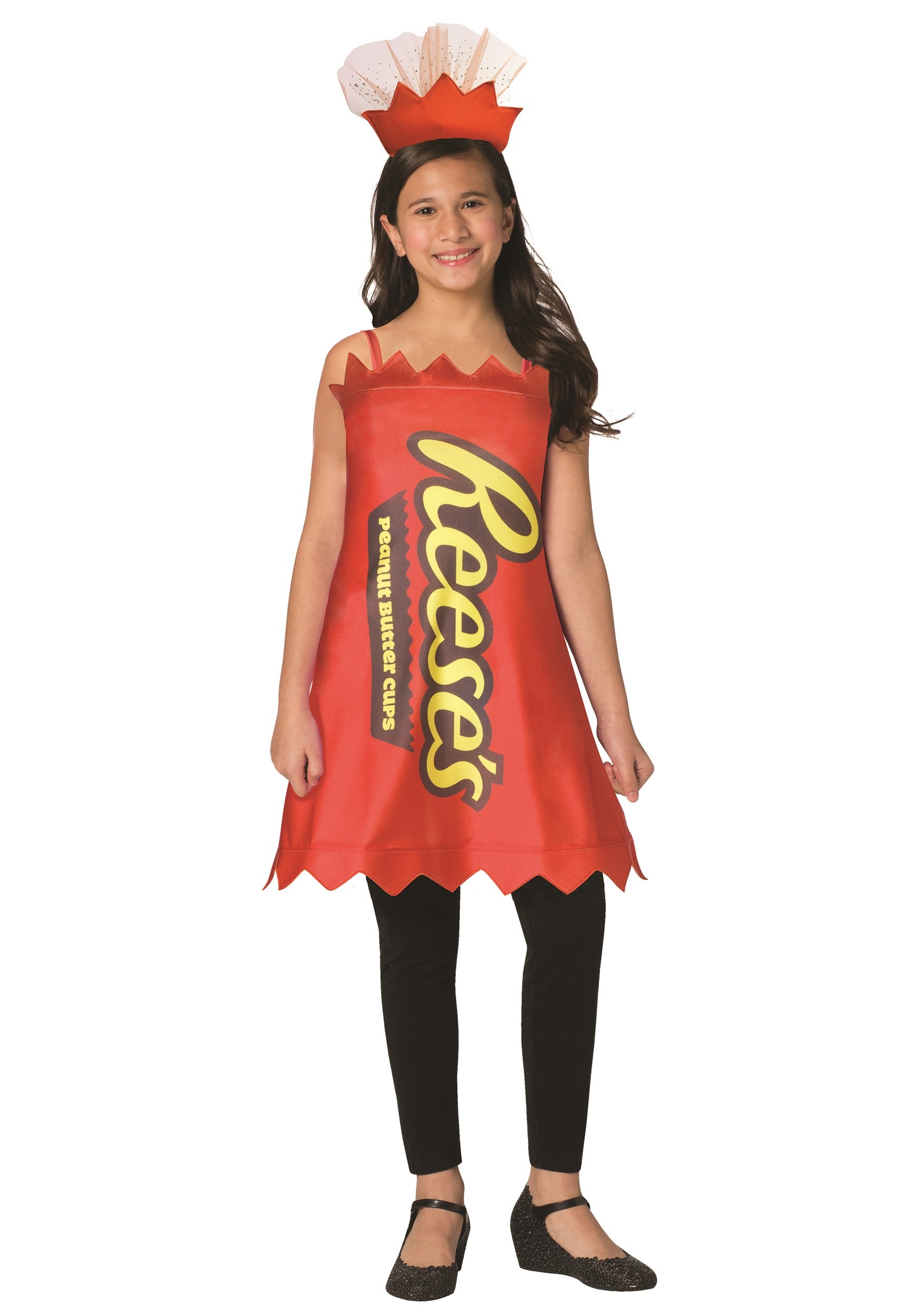 Photos - Fancy Dress Morris Costumes Reese's Cup Costume for Girls Yellow/Orange MO3593-710 
