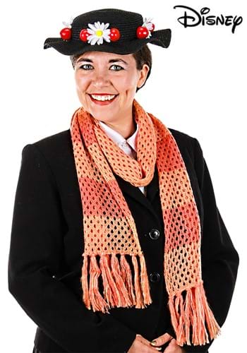 Disney Mary Poppins Classic Costume Black Hat and Scarf
