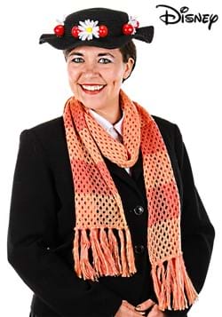 The Disney Mary Poppins Classic Black Hat and Scarf