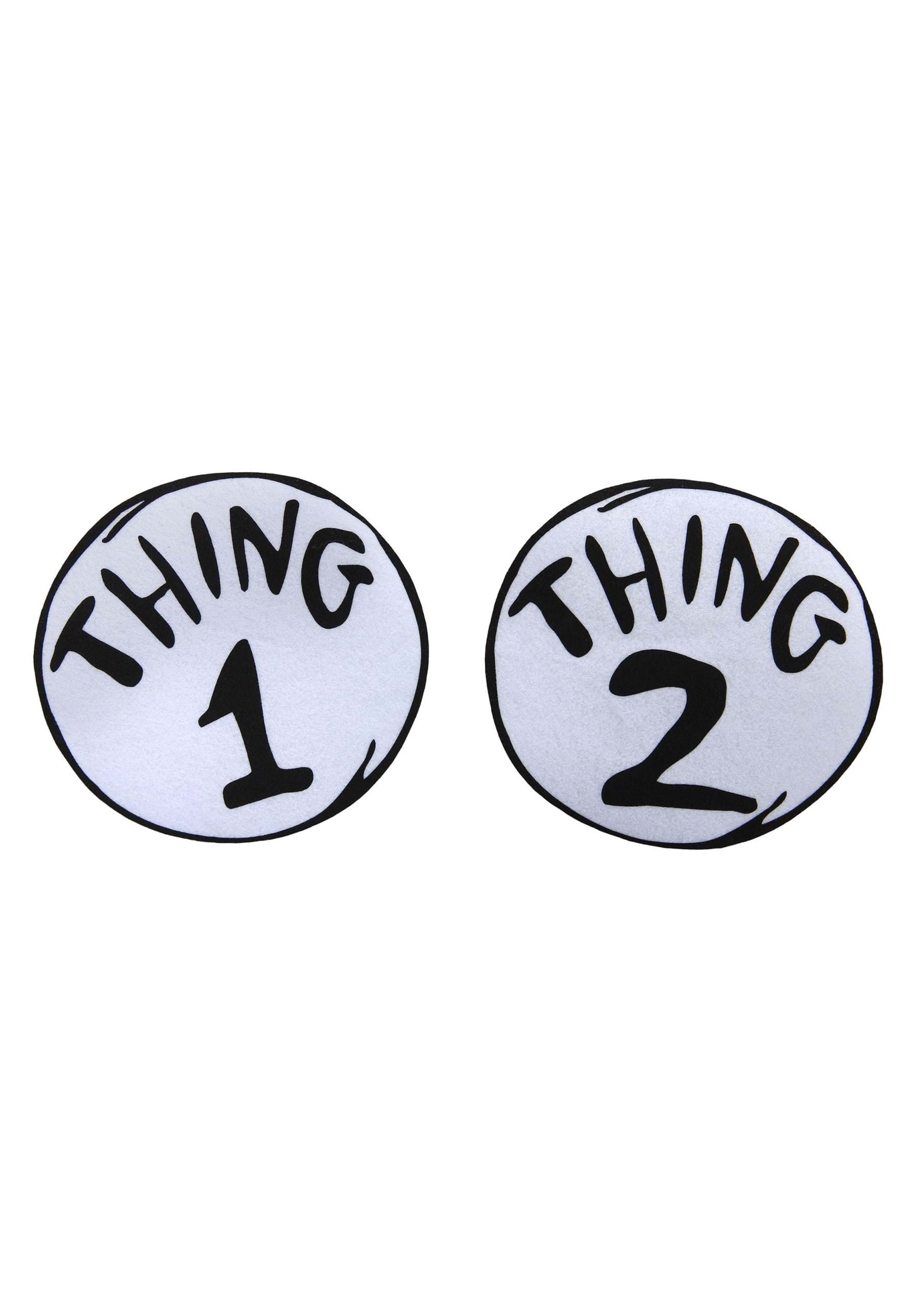 Thing 1 & 2 Large The Cat in the Hat Patches Set