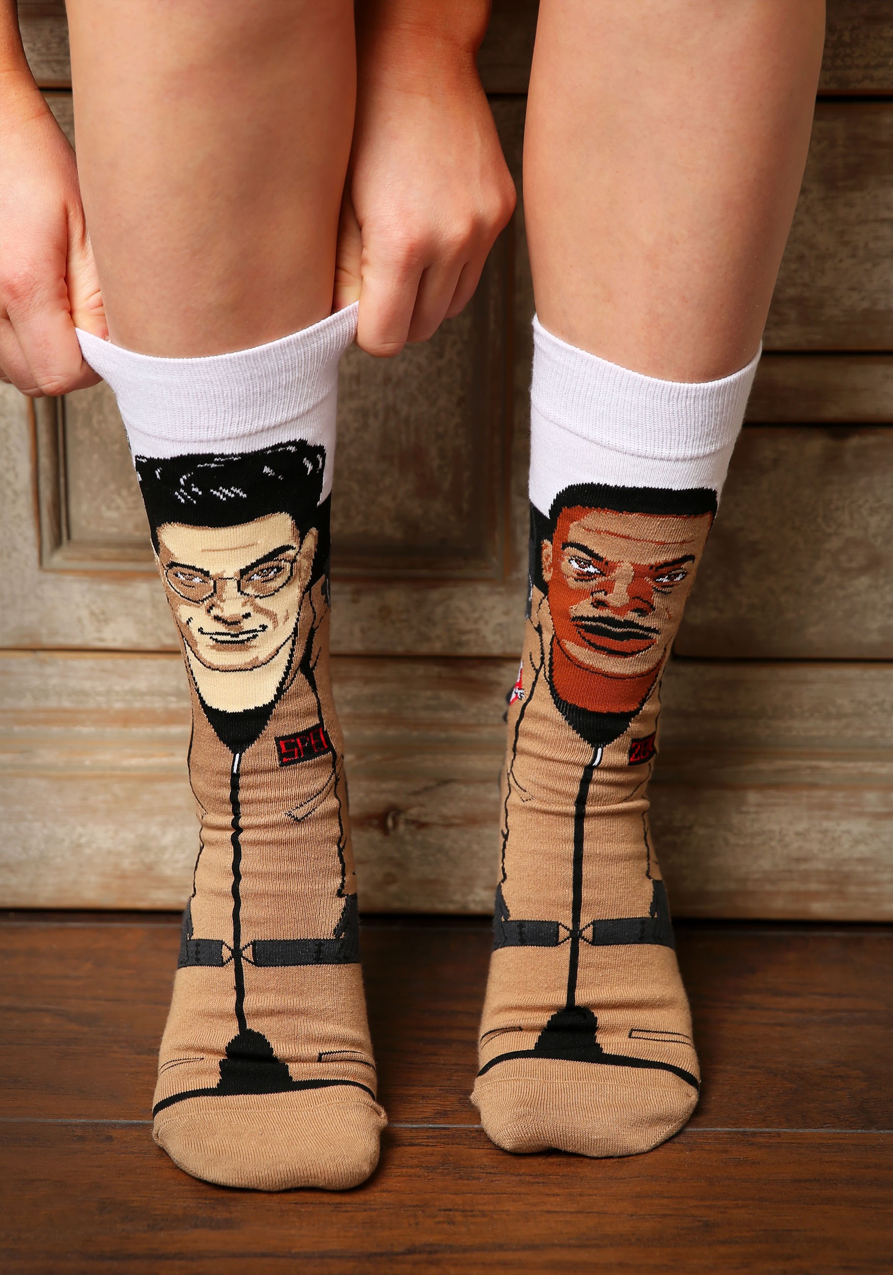 Ghostbusters Spengler and Zeddmore 360 Odd Sox Premium Knit Socks