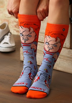 Adult Chucky Good Guy 360 Premium Knit Socks from Odd Sox