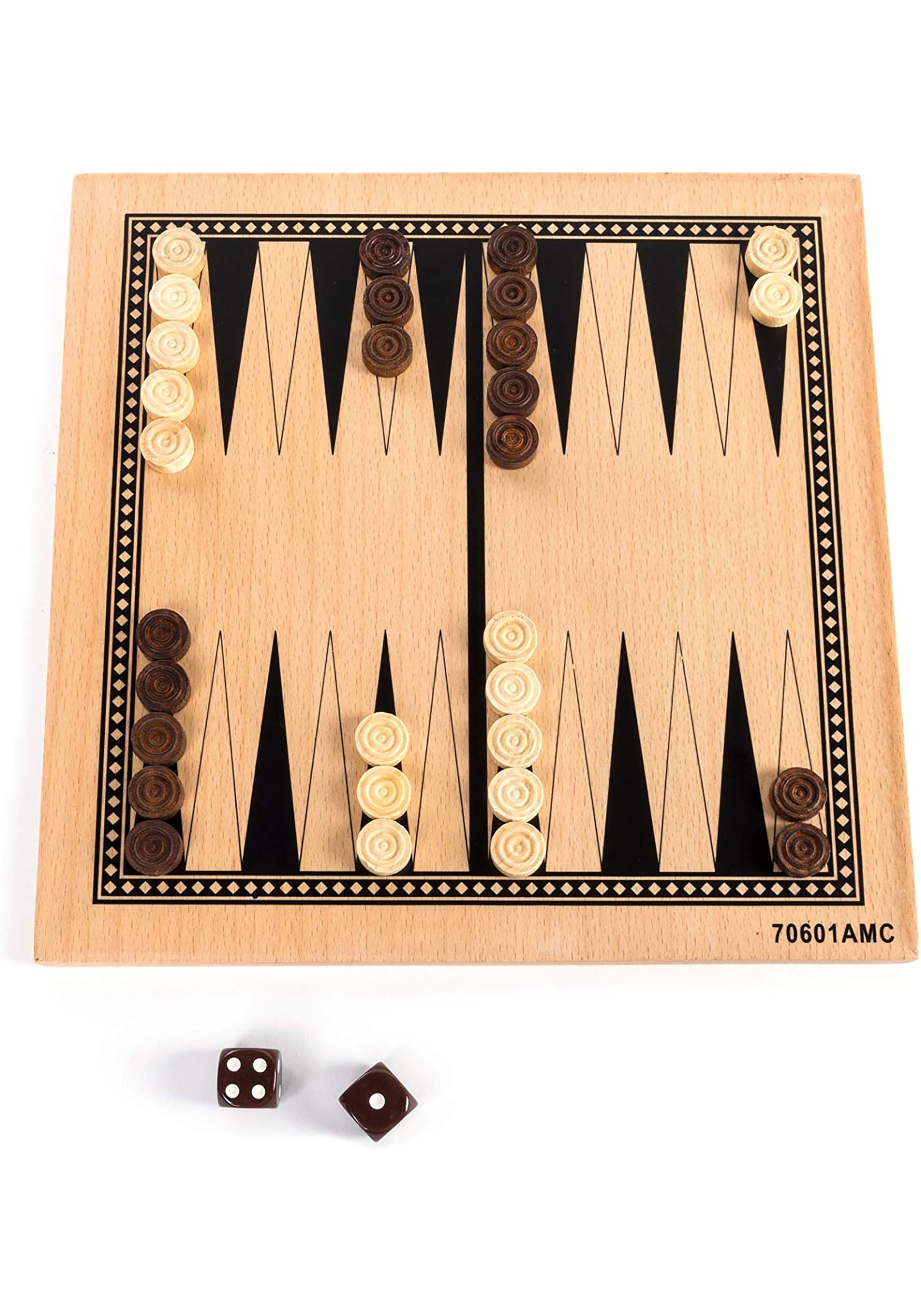 Leather Checkers, Chess, & Backgammon Set