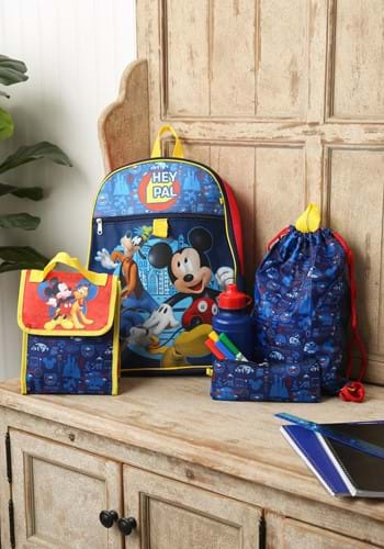 Mickey Mouse 5 Piece Backpack Set-update